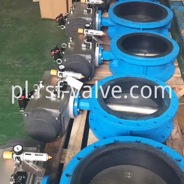 Pneumatic Double Flange Butterfly Valve